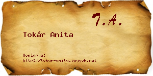 Tokár Anita névjegykártya